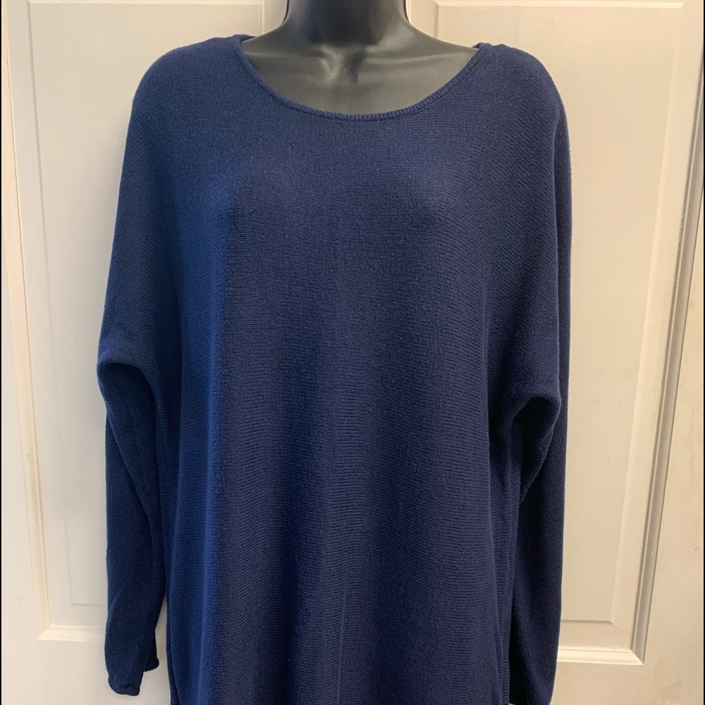 Michael Kors hi lo him side zip sweater